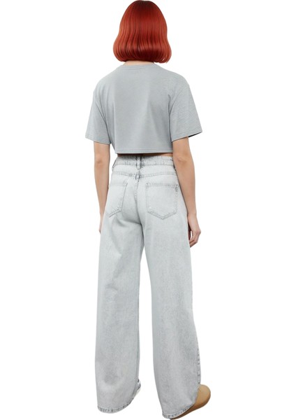 Kadın Açık Palazzo Kesim Denim Pantolon Fonksiyonel Dayanıklı Kaliteli Konforlu Estetik Şık fiyatları