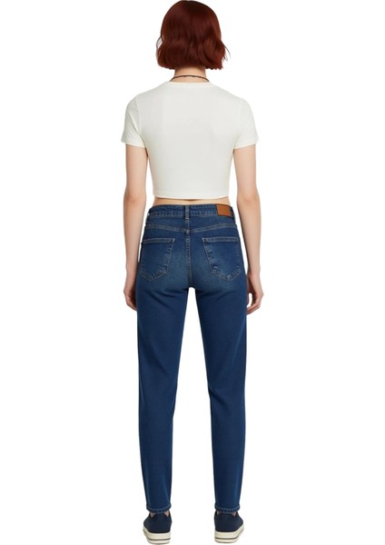 Kadın Esnek Comfort Mom Jean Fonksiyonel Dayanıklı Kaliteli Konforlu Estetik Premium Rahat fiyatları