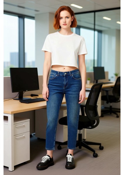 Kadın Esnek Comfort Mom Jean Fonksiyonel Dayanıklı Kaliteli Konforlu Estetik Premium Rahat modelleri