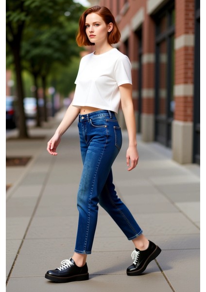 Kadın Esnek Comfort Mom Jean Fonksiyonel Dayanıklı Kaliteli Konforlu Estetik Premium Rahat indirimleri