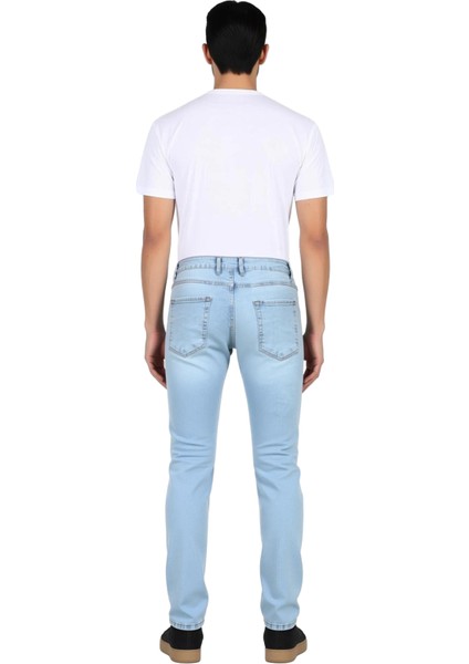 Erkek Açık Comfort Denim Dar Paça Pantolon Fonksiyonel Dayanıklı Kaliteli Konforlu Estetik fiyatları