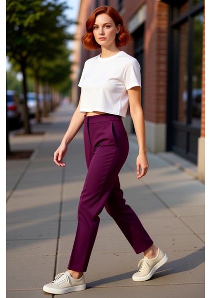 Kadın Şık Gece Cigarette Pantolon Fonksiyonel Dayanıklı Kaliteli Konforlu Estetik Premium Spor modelleri