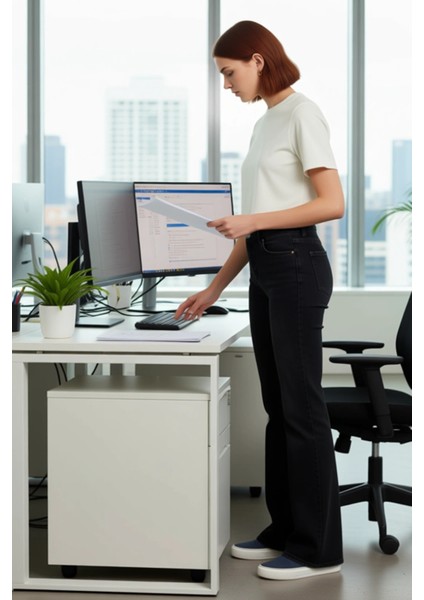 Kadın Flare Kesim Denim Pantolon Yüksek Bel Esnek Kumaş Günlük Stil Fonksiyonel Dayanıklı Şık modelleri