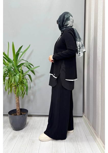 Kapüşonlu Triko Tunik Siyah T25PF-6005 fiyatları