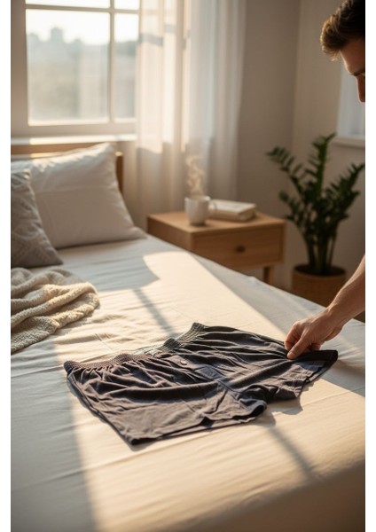 Erkek Düğmeli Pamuklu Boxer modelleri