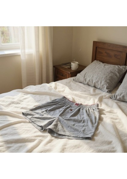 Erkek Düğmeli Pamuklu Boxer indirimleri