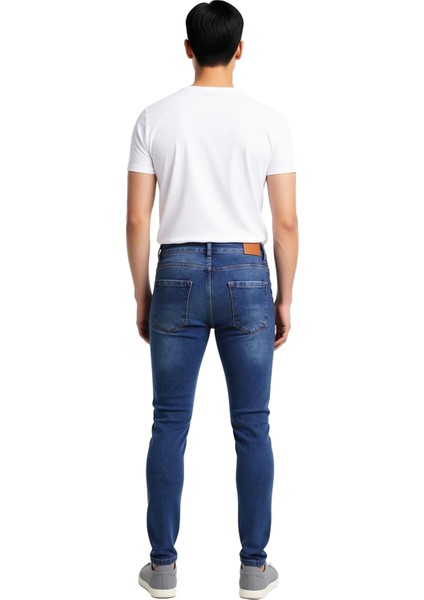 Erkek Dar Paça Tırnak Detaylı Jean Pantolon Fonksiyonel Dayanıklı Kaliteli Konforlu Modern fiyatları
