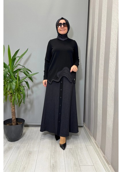 Triko Tunik Etek Takım Siyah T25PF-6020 (2015)