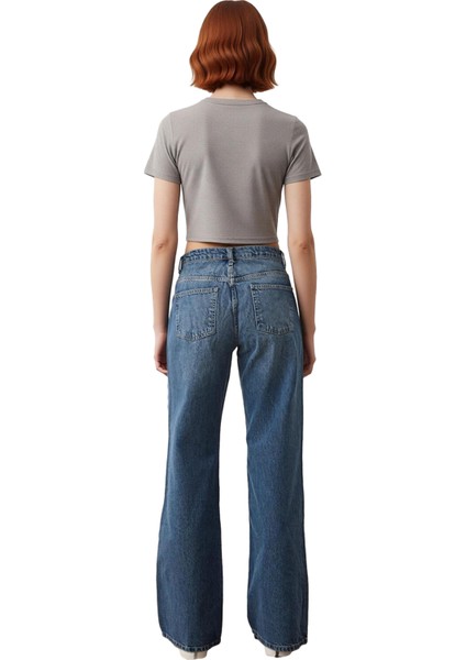 Genç Antrasit Wide Leg Kot Pantolon Fonksiyonel Dayanıklı Kaliteli Konforlu Estetik Modern fiyatları