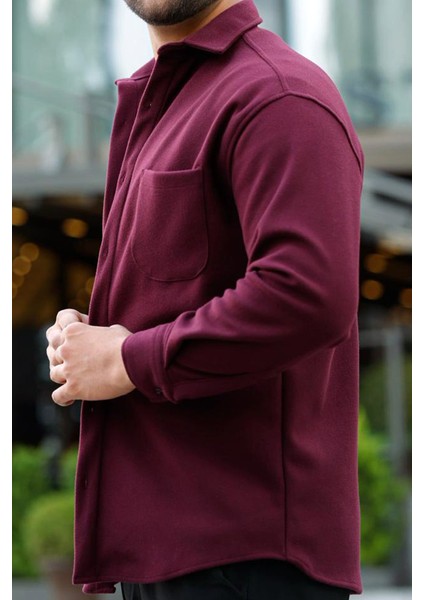 Likralı Yarım Oversize Cepli Kaşe Gömlek fiyatları