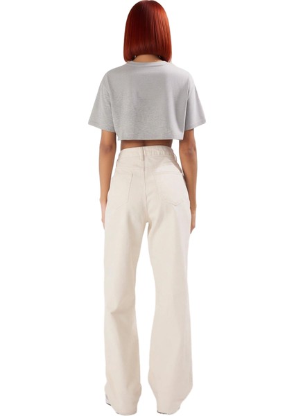 Yüksek Bel Geniş Paça Kadın Jean Pantolon Fonksiyonel Dayanıklı Kaliteli Konforlu Estetik Şık indirimleri