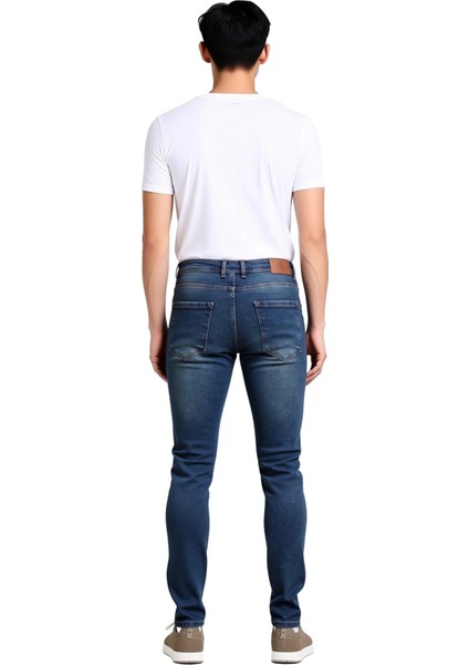 Erkek Dar Paça Tırnak Detaylı Jean Pantolon Fonksiyonel Dayanıklı Kaliteli Konforlu Modern fiyatları