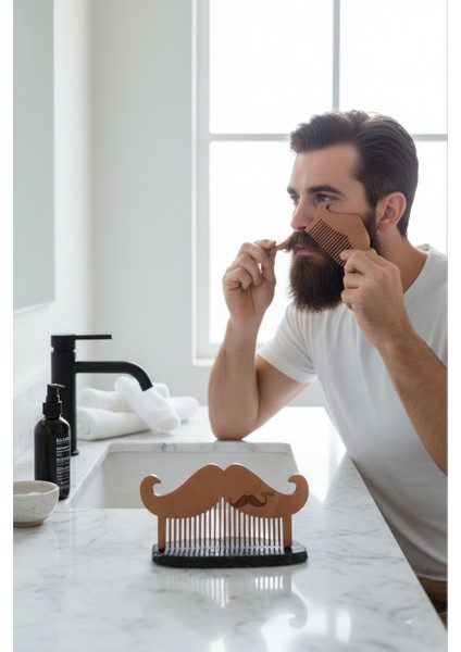 Ahşap Sakal ve Bıyık Tarağı – Antistatik Şimşir Tarak 722387 modelleri