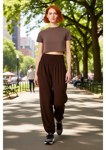 Kadin Viskoz Etnik Desenli Yüksek Bel Bol Kesim Pantolon Fonksiyonel Dayanıklı Kaliteli Şık fiyatları