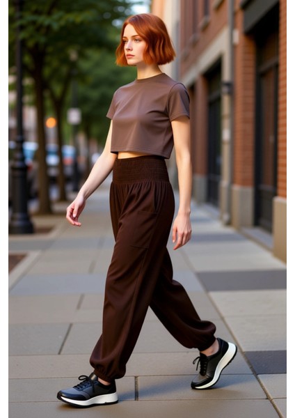 Kadin Viskoz Etnik Desenli Yüksek Bel Bol Kesim Pantolon Fonksiyonel Dayanıklı Kaliteli Şık modelleri