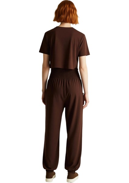 Kadin Viskoz Etnik Desenli Yüksek Bel Bol Kesim Pantolon Fonksiyonel Dayanıklı Kaliteli Şık indirimleri