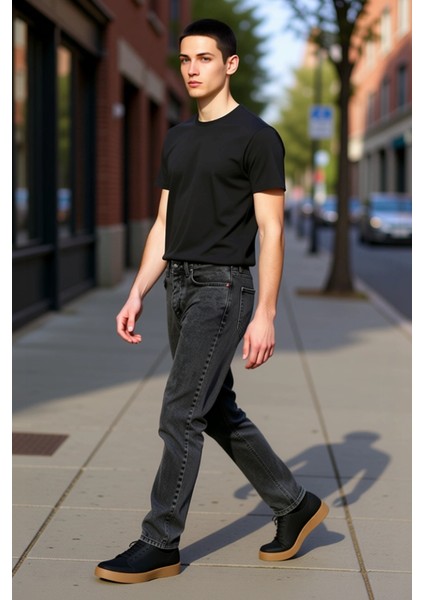 Erkek Relaxed Fit Açık Denim Pantolon Fonksiyonel Dayanıklı Kaliteli Konforlu Estetik Spor indirimleri