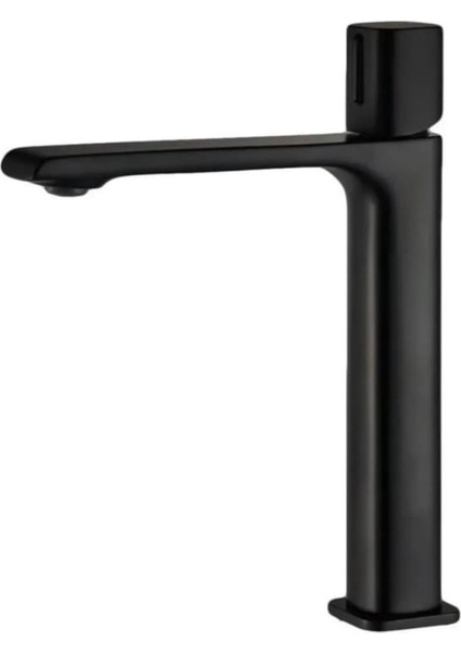 Siyah Kare Çanak Lavabo Bataryası