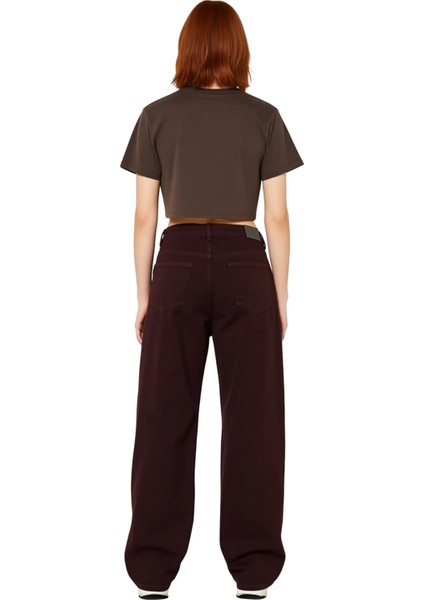 Kadın Düşük Bel Bol Kesim Jean Pantolon Fonksiyonel Dayanıklı Kaliteli Konforlu Estetik Şık fiyatları