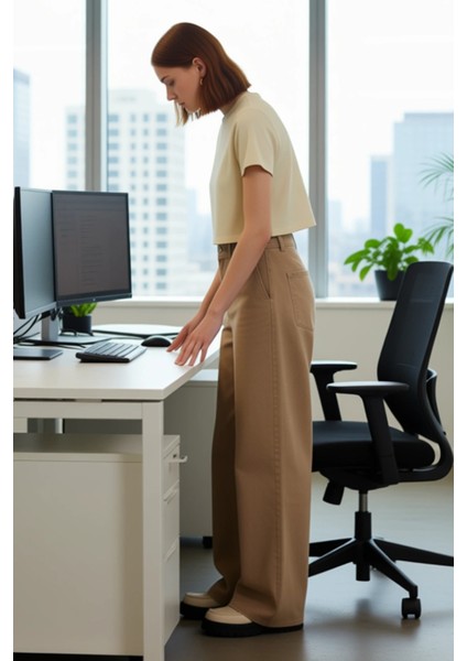 Kadın Culotte Jean Pantolon Normal Bel Fonksiyonel Dayanıklı Kaliteli Konforlu Estetik Şık