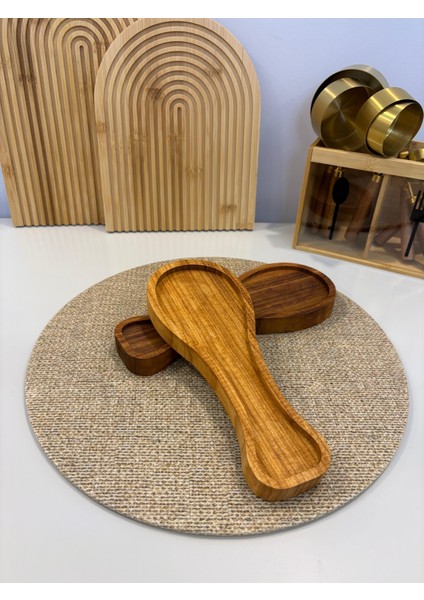 Ahşap Tezgah Üstü Kirli Kaşık Altlığı – Ahşap Kirli Kaşıklık & Kepçe Altlığı, (Bambu Kaşıklık / Akasya Kaşıklık Tarzı) modelleri