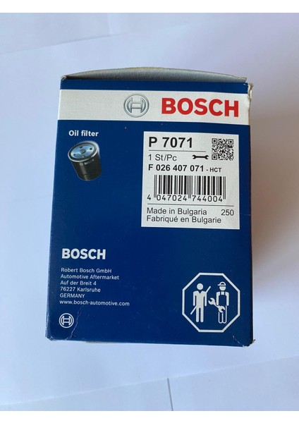 F026407071 Yağ Filtresi Antara 07-17 Captiva Cruze Epica Lacetti Nubira 1.4 16V 2.0 Cdtı 2.0d 93743595 93745425 fırsatları
