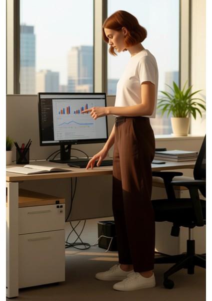 Kadın Yüksek Bel Geniş Paça Keten Pantolon Kemer Detaylı Fonksiyonel Dayanıklı Kaliteli Şık modelleri