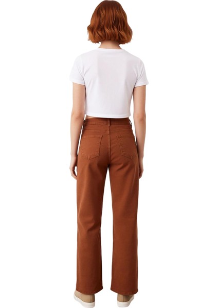 Kadın Wide Leg Comfort Esnek Denim Pantolon Fonksiyonel Dayanıklı Kaliteli Konforlu Modern fiyatları