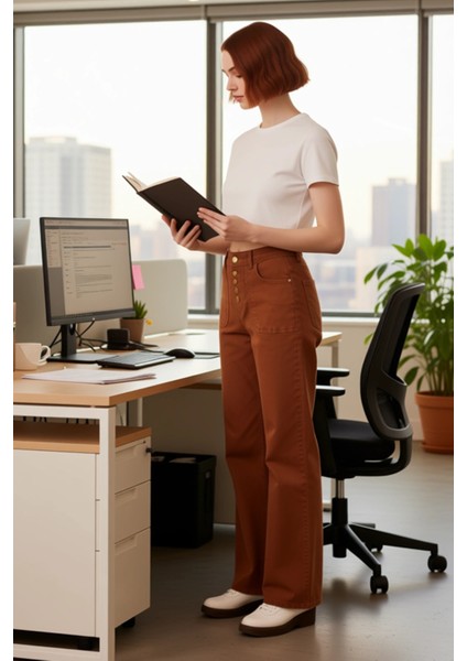 Kadın Wide Leg Comfort Esnek Denim Pantolon Fonksiyonel Dayanıklı Kaliteli Konforlu Modern modelleri