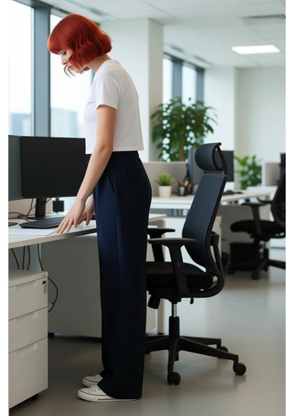 Kadın Geniş Paça Dokuma Pantolon Fonksiyonel Dayanıklı Kaliteli Konforlu Estetik Premium Şık fiyatları