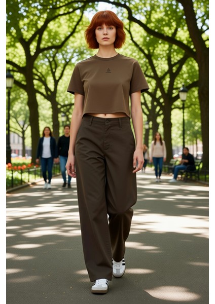 Kadın Normal Bel Geniş Paça Denim Pantolon Fonksiyonel Dayanıklı Kaliteli Konforlu Estetik fırsatları