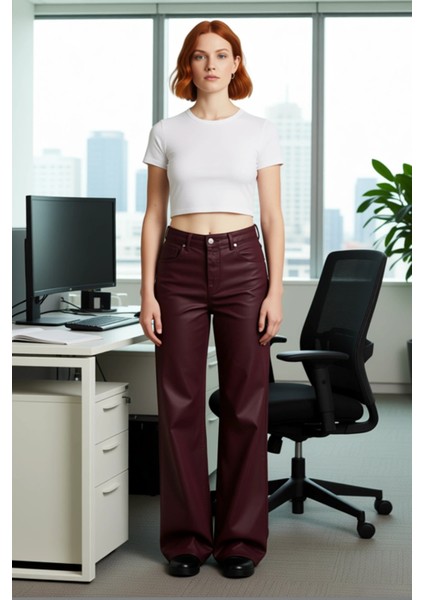 Kadın Yüksek Bel Bol Paça Kot Pantolon Fonksiyonel Dayanıklı Kaliteli Konforlu Estetik Şık modelleri