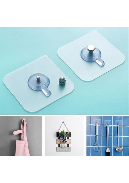 Buffer® Süper Güçlü Çerçeve Askısı Pin Delgisiz Vidalı Tırnak Kanca Yapışkanlı Raf Tutucu Askı 4 Adet fiyatları