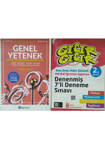 Bilgi Küpü Yayınlar 2. Sınıf Genel Yetenek+Gıcır Gıcır Denenmiş 7 Li Deneme Sınavı