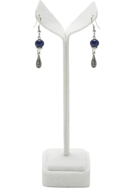 Lapislazuli Doğaltaş Kolye ve Küpe