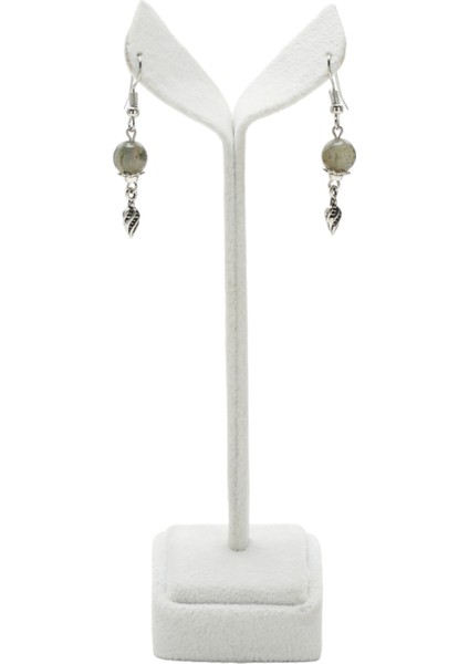 Labrodonit Doğaltaş Kolye ve Küpe