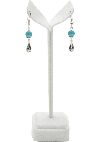 Turkuaz Doğaltaş Kolye ve Küpe