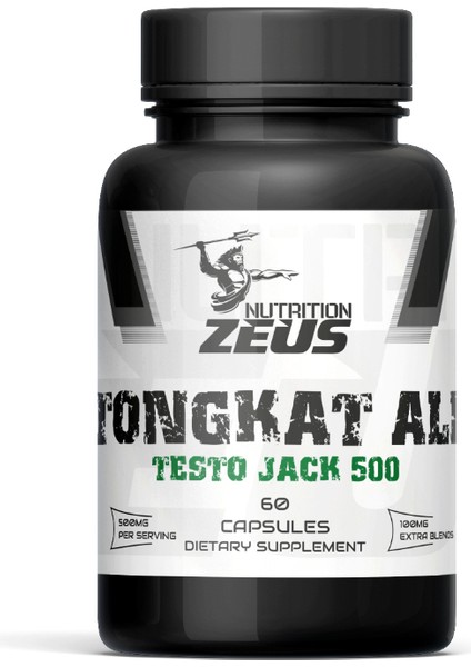 Tongkt Ali Testo Jack 500 Zeus Nutrition 60 Kapsül