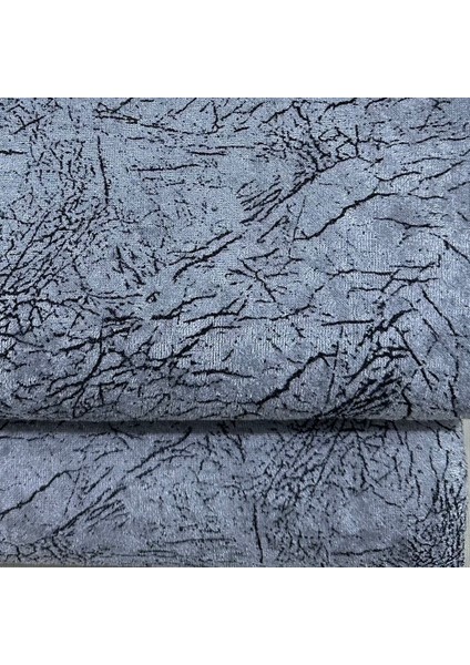 Kaymaz Tabanlı Lüks Kadife Koltuk Kanepe Çekyat Örtüsü - Konforlu Gri Damar Desenli 170x210 Cm