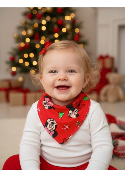 Yılbaşı Temalı 10’lu Bebek Fular Mama Önlüğü Seti – %100 Pamuk, Çift Katlı, Hediyelik Paket fiyatları