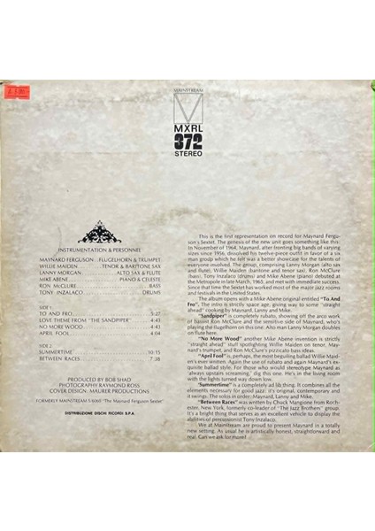 Maynard Ferguson Jazz Idea Lp Plak fiyatları