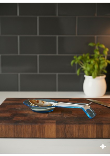 Tezgah Üstü Kirli Kaşık Tutucu – Hijyenik Damlama Önleyici Stand fiyatları