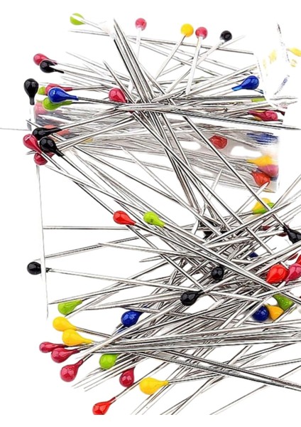 Minelli Iğne Kutulu Renkli Başlı 100'LÜ