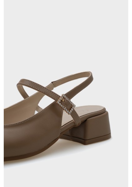 Shana Orta Topuklu Mary Jane Taşlı Tokalı Kadın Ayakkabı modelleri