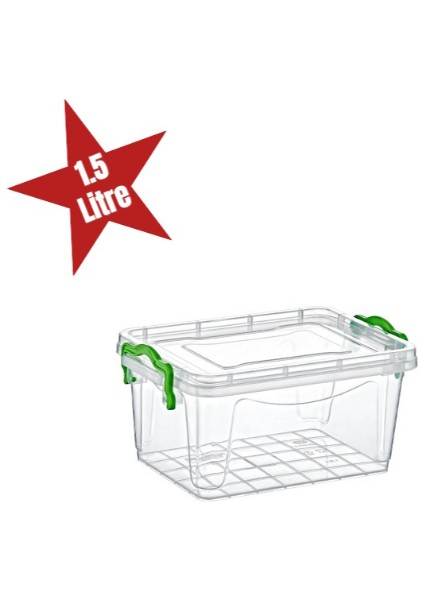 Şeffaf Saklama Kutusu 1.5 Litre
