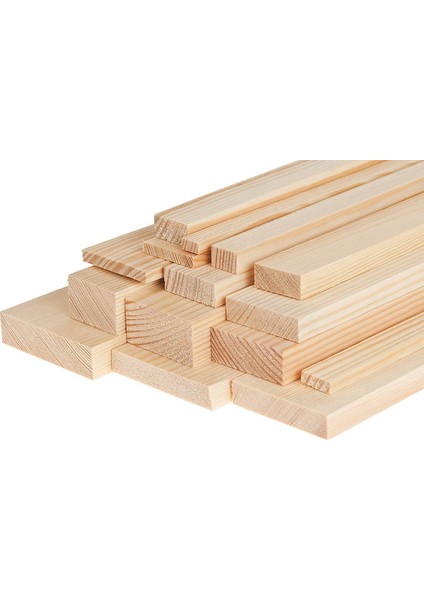 2 cm x 4 cm x 50 cm Silinmiş Kereste 6 Adet