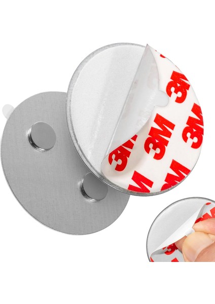 Mıknatıslı 50MM Çapında Duman Dedektörü Montaj Aparatı, Mıknatıslı Yapışkan Pedler, Hızlı ve Güvenli Montaj, Delme Veya Vida Yok, Yangından Korunma, Montaj Aracı 1 Adet/x-Sense Dedektörler ile Uyumlu