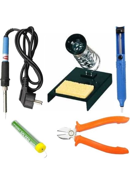 Lehim Seti - Havya Seti (Kalem Havya ve Sehpası, Lehim Teli ve Sehpası, Yan Keski)