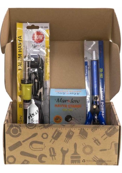 Lehim Seti - Havya Seti (Kalem Havya ve Sehpası, Lehim Teli ve Sehpası, Yan Keski) fırsatları