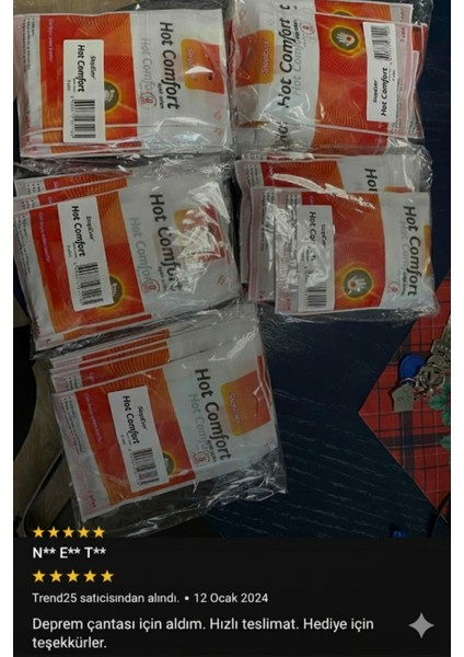 Hot-Comfort 8 Saat Etkili Ayak Isıtıcı Pad 2x2'li Paket indirimleri